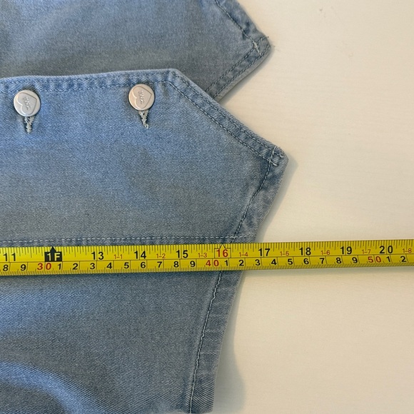 YMI Pink and Gray Denim Vest - Picture 10 of 10